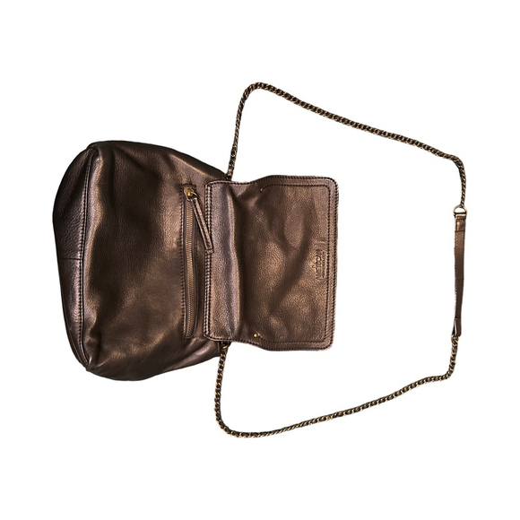 Women's Black AMERICAN Leather Co. Crossbody Bag One Size - Picture 6 of 9